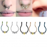 rose rings   nose studs  s shape  nose rings