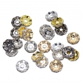 12mm rhinestone spacer brass spacer Rondelle rhinestone beads 100 pcs/bag