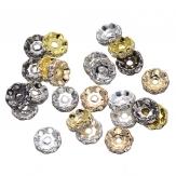 12mm  rhinestone spacer brass  spacer  Rondelle rhinestone beads 100 pcs/bag