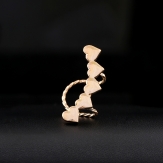 fashion style  punk earring heart earring clips  earrings