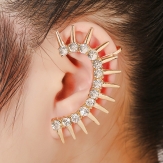 punk sharp   hollow  leaves  earring punk  earring clips