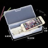 Plastic Bead Container, Rectangle  plastic boxes  18.2*8.8*4.5cm
