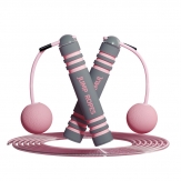 Rope skipping female fitness rope weight loss exercise fat burning and fat reducing indoor cordless jumping professional rope adult rope weight bearing
