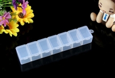 15*3.5*2 7 rooms    Plastic Bead Container, Rectangle  15*3.5*2CM