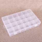 Plastic Bead Container, Rectangle plastic boxes middle 24 rooms 27.8*18*4.7cm
