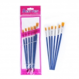 wood painting sets  nylon   brush  6 pcs  /bag sold by sets