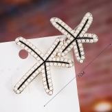 Fashion Diamond seastar Hair Clip Snap Barrette Stick Hairpin Hair Styling Accessories For Women Girls