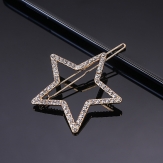 Fashion Diamond star Hair Clip Snap Barrette Stick Hairpin Hair Styling Accessories For Women Girls