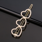 Fashion heart Hair Clip Snap Barrette Stick Hairpin Hair Styling Accessories For Women Girls