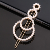 Fashion pearls round Hair Clip Snap Barrette Stick Hairpin Hair Styling Accessories For Women Girls