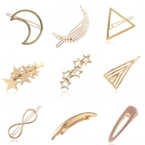 9 pcs / sets  fashion Hair Claw Clips in plastic many color for choice