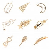 9 pcs /sets  fashion Hair Claw Clips in plastic many color for choice
