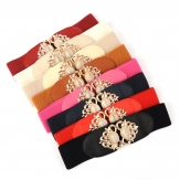rhinestone women's very  wide elastic velvet  belt fashion belt