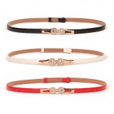 women's     thin PU leather  belt  thin  belt   fashion belt