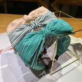 strip Cloth anti - slip Hair Band wide & with bowknot handmade Solid PC