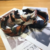 Cloth  Hair Band wide & with knot handmade Solid PC