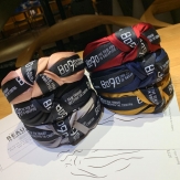 Cloth Hair Band wide & with knot handmade Solid PC