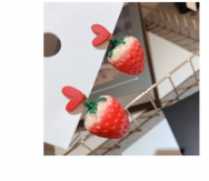 Needle EarringsFashion small strawberry Earrings Korean personality simple temperament Earrings