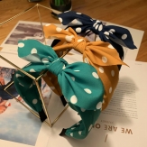 Cloth    Hair Band wide  bowknot handmade Solid PC