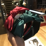 Cloth  pure color  braid  Hair Band wide  knot handmade Solid PC