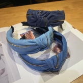 Cloth    braid  Hair Band wide  knot handmade Solid PC