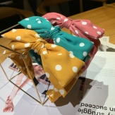 Cloth big braid Hair Band wide bow knot handmade Solid PC