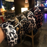 Cloth Leopard dot braid Hair Band wide knot handmade Solid PC