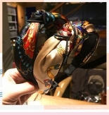 Cloth flower braid Hair Band wide knot handmade Solid PC