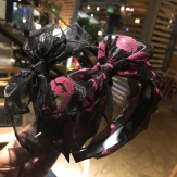 Cloth organza braid Hair Band wide bow knot handmade Solid PC
