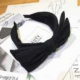 Cloth velvet    braid  Hair Band wide  knot handmade Solid PC