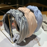 Cloth strip   braid  Hair Band wide  knot handmade Solid PC