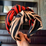 Cloth strip   braid  Hair Band wide  knot handmade Solid PC