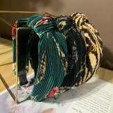 Cloth  velvet     braid  Hair Band wide  knot handmade Solid PC