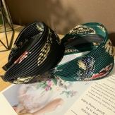 Cloth   wide  braid  Hair Band wide bow  knot handmade Solid PC