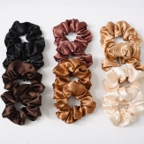 handmade elaistc Hair Scrunchies, Cloth, Bowknot, printing, gingham & for woman