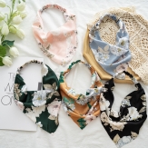 handmade elaistc Hair Scrunchies, Cloth, Bowknot, printing, flower & for woman