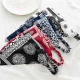 handmade elaistc Hair Scrunchies, Cloth, Bowknot, printing, flower & for woman