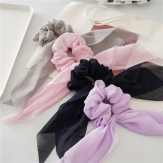 handmade elaistc Hair Scrunchies, Cloth, Bowknot, printing, flower & for woman