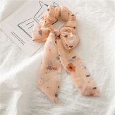 handmade elaistc Hair Scrunchies, Cloth, Bowknot, printing, flower  & for woman