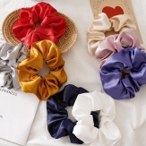 handmade elaistc Hair Scrunchies, Cloth, Bowknot, printing, flower  & for woman