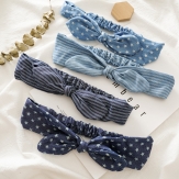 handmade elaistc Hair Scrunchies, Cloth, Bowknot, printing, flower & for woman
