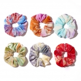 handmade round elaistc Hair Scrunchies, Cloth, Bowknot, printing, flower & for woman