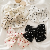 handmade heart elaistc Hair Scrunchies, Cloth, Bowknot, printing, flower & for woman