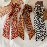 handmade elaistc Hair Scrunchies, Cloth, Bowknot, printing, flower & for woman