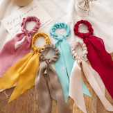 handmade elaistc Hair Scrunchies, Cloth, Bowknot, printing, flower & for woman