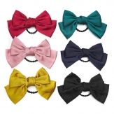handmade elaistc Hair Scrunchies, Cloth, Bowknot, printing, flower & for woman