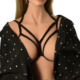 hand made elastic body harness Hollow body bra