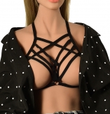 hand made elastic body harness Hollow body bra