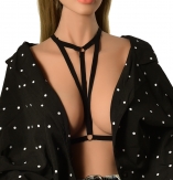 hand made elastic body harness Hollow body bra