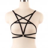 hand made elastic Sexy body harness Hollow body bra